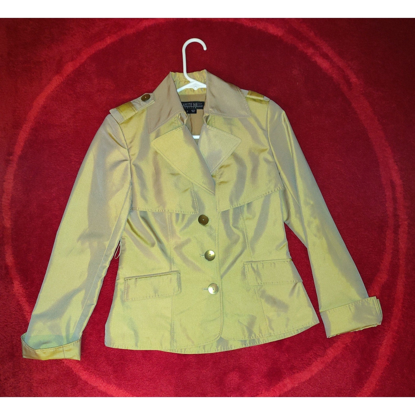 Lafayette 148 cropped Trench Sz 2 - No Belt