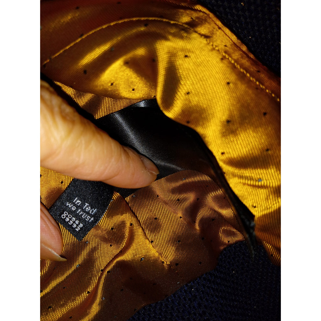 Ted Baker Working Title Navy Blue jacket Sz 0