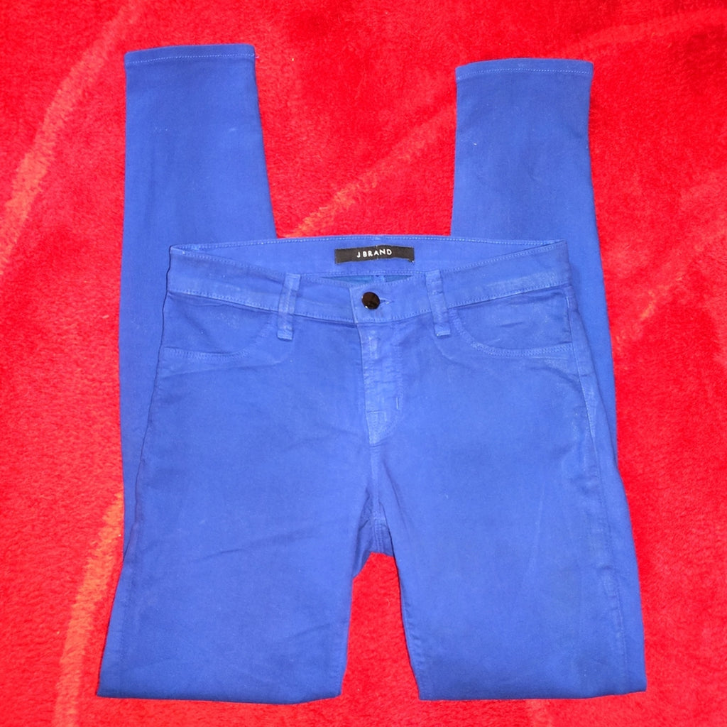 J Brand Royal Blue Skinny Jeans SZ 27
