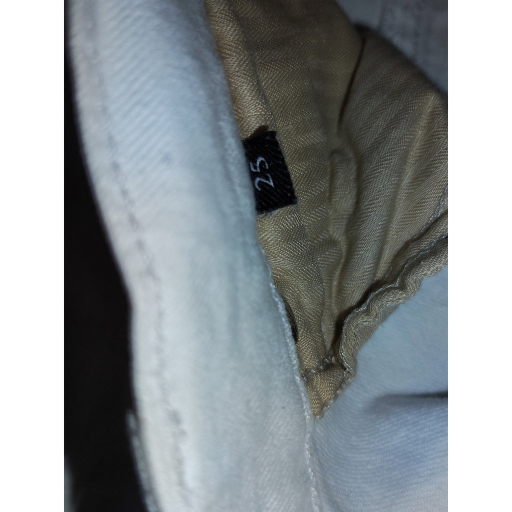 Seven7 Ultra High-Rise Dojo White Flare Jeans SZ 25