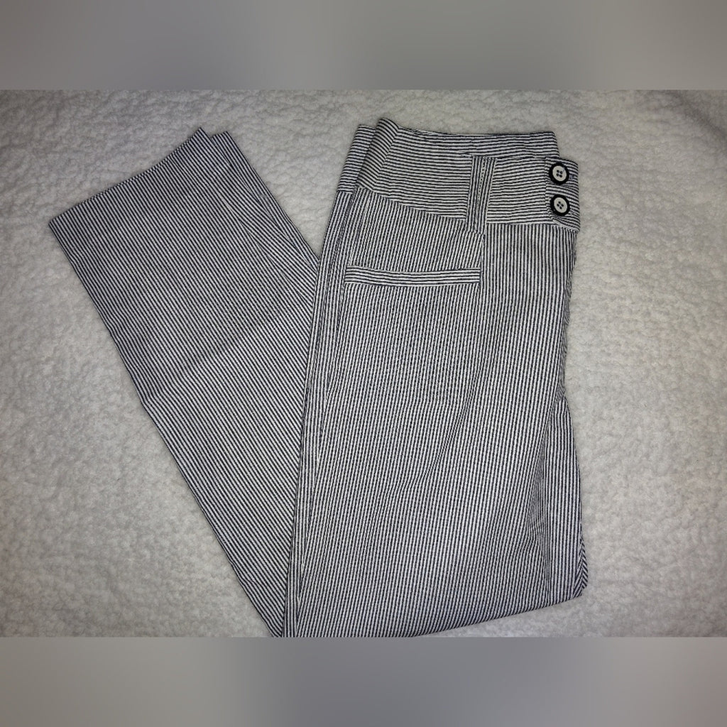 Grace Striped Cropped Pants SZ 6P