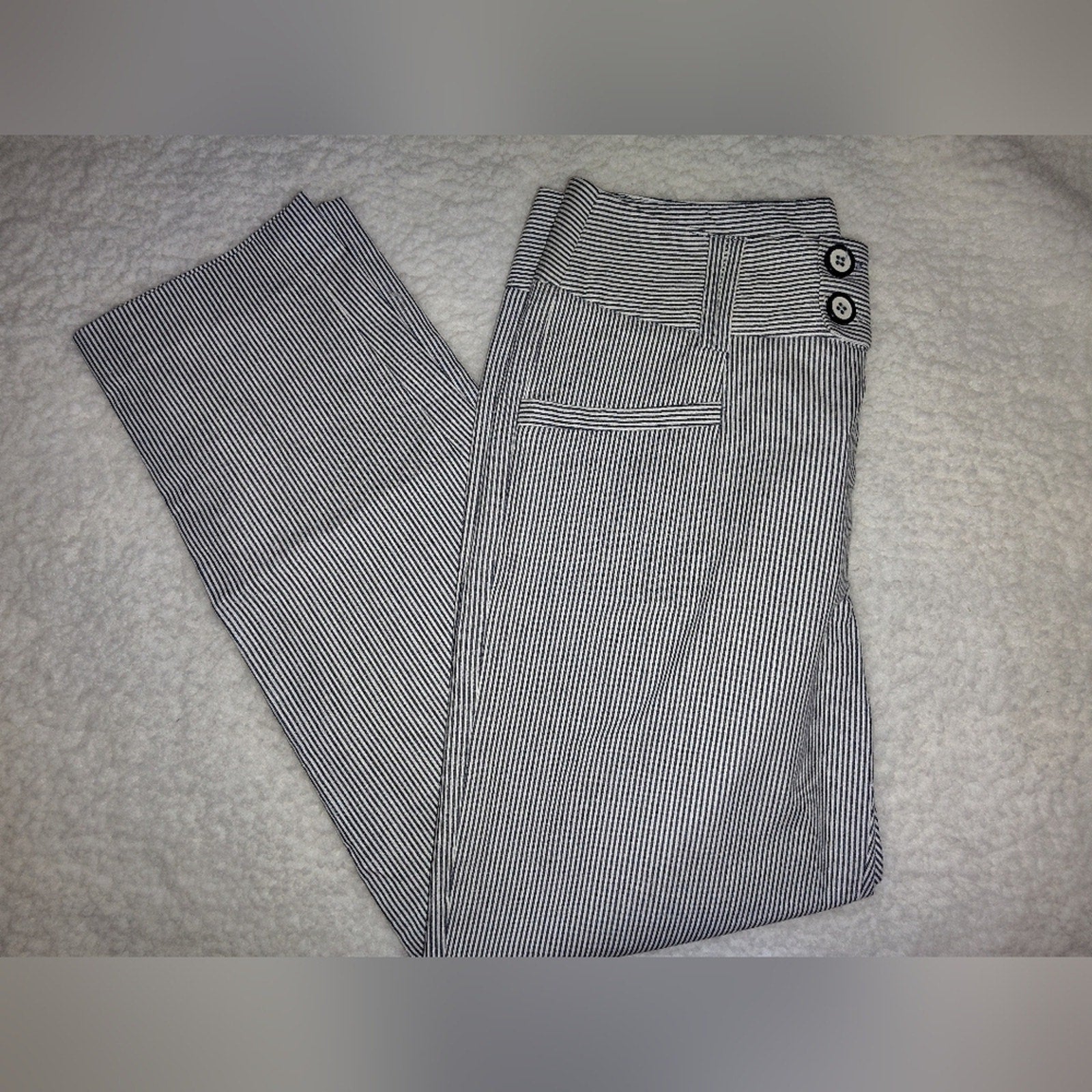 Grace Striped Cropped Pants SZ 6P
