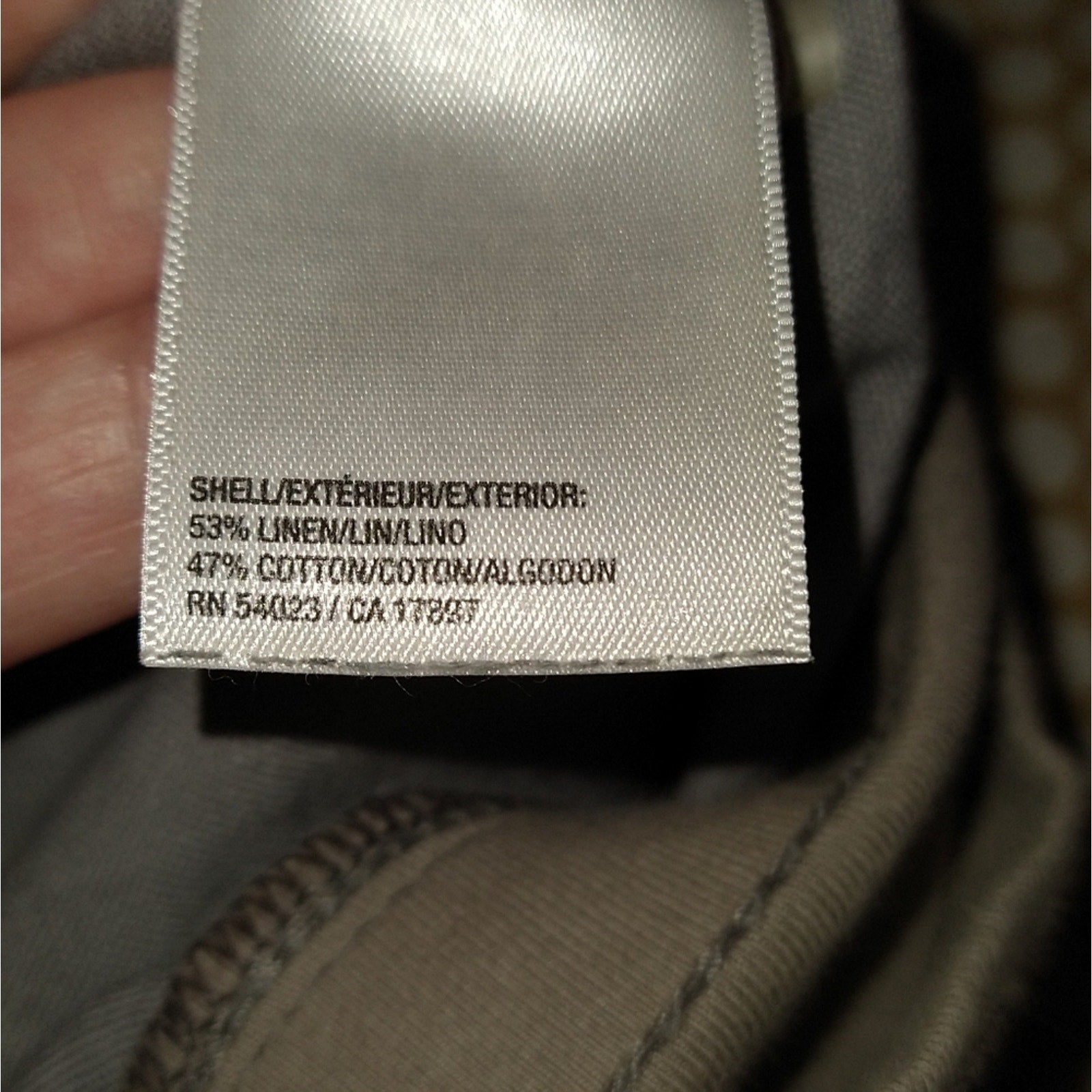 Rollover waist Linen pants NWOT sz M