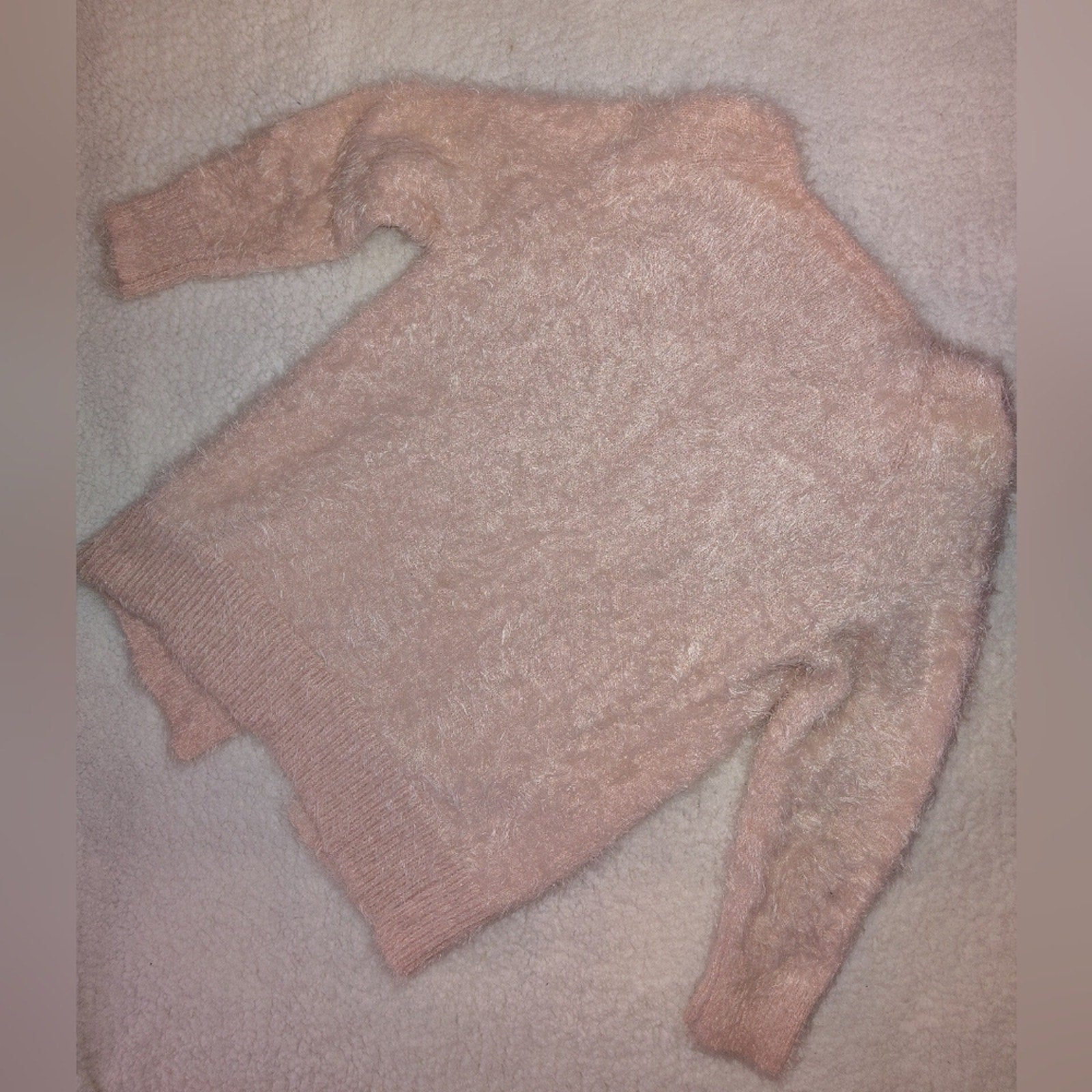 Zara Fuzzy Pink Women's Cardigan Sz 10