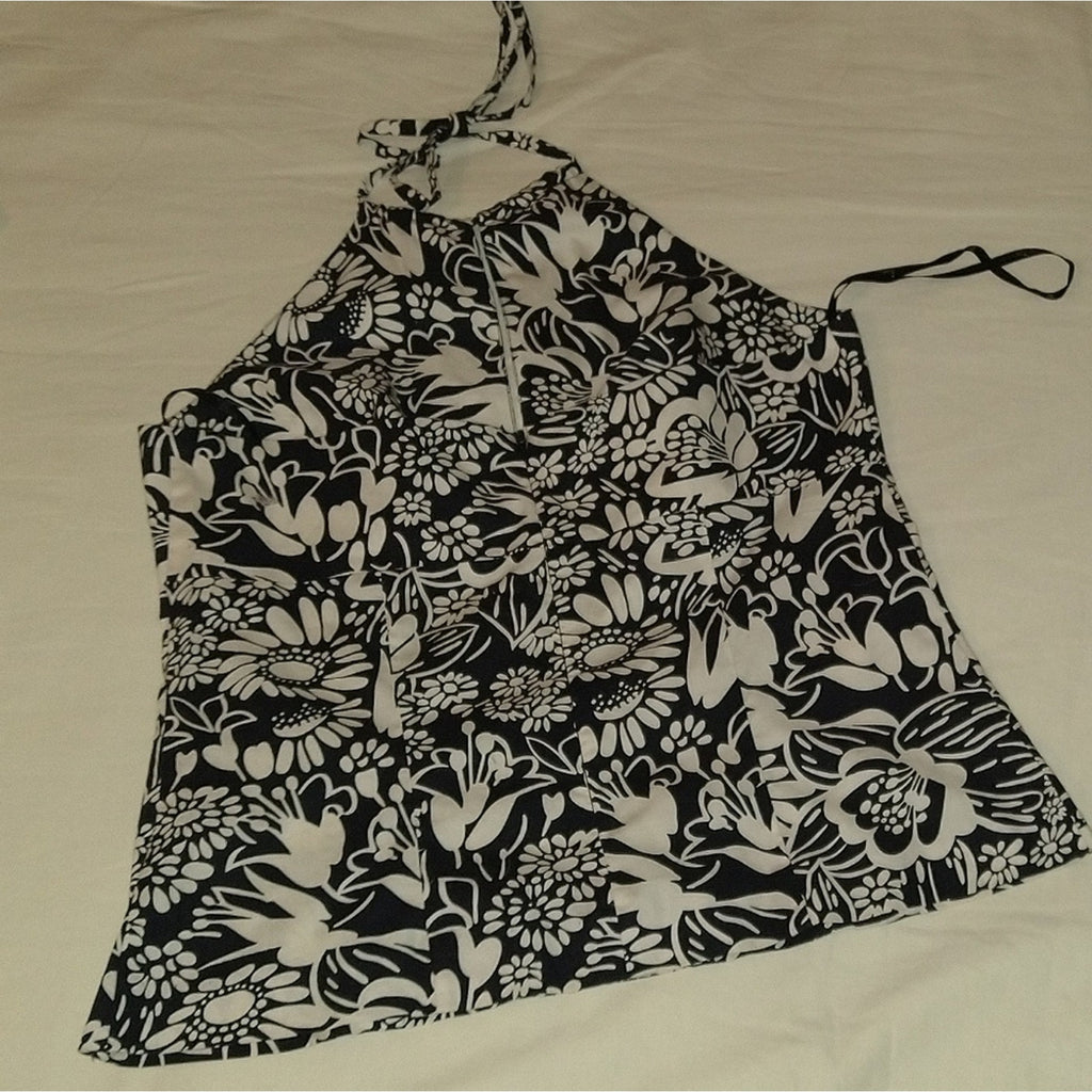 INC Peek- a-boo Halter top Sz 8