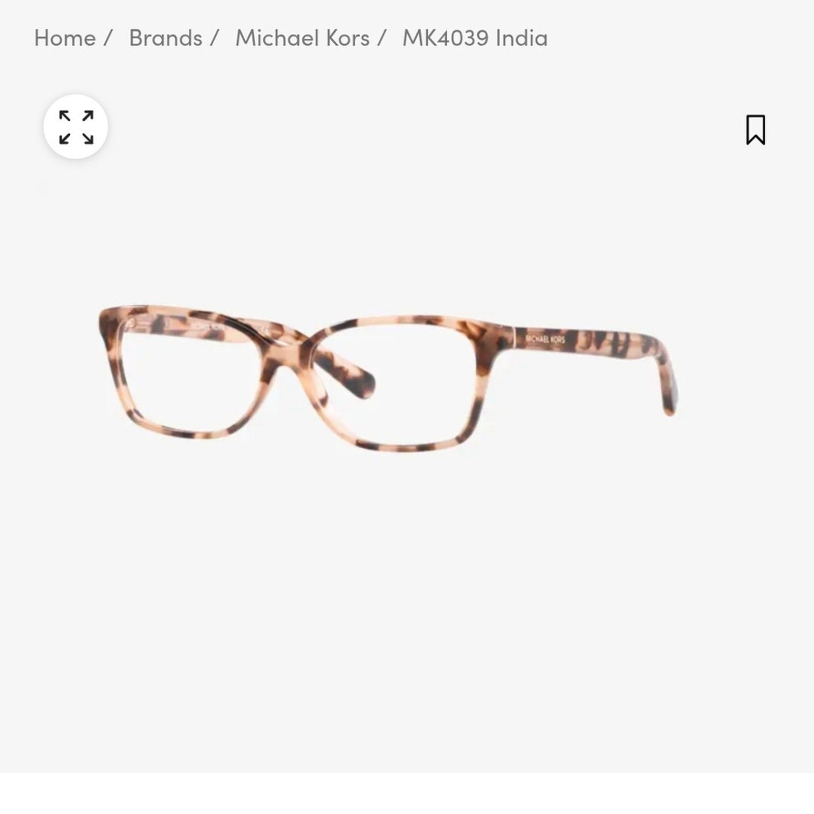 Michael Kors Tortoise Shell Women's Glasses India 4039
