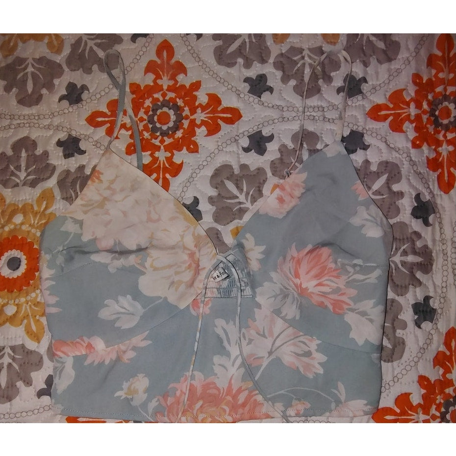 Abercrombie & Fich Floral Spaghetti strap Cropped Top Sz s