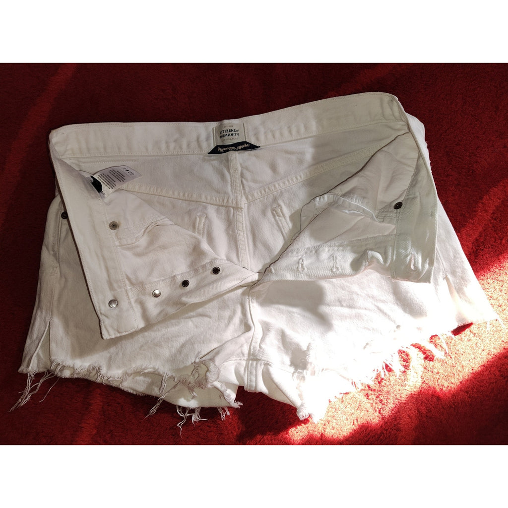 Citizens of Humanity Annabelle white jean shorts Sz 27
