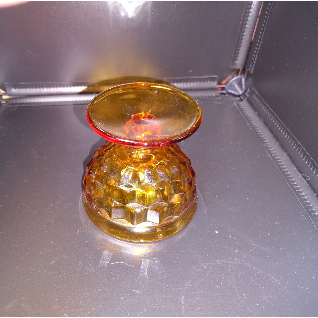 Vintage Amber Glass desert bowls 6