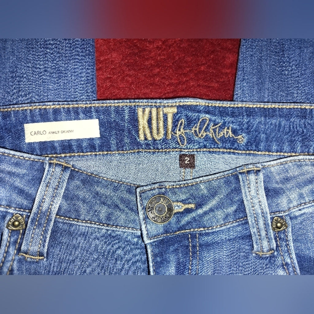 Kut Carlo Ankle Skinny Jeans Sz 2