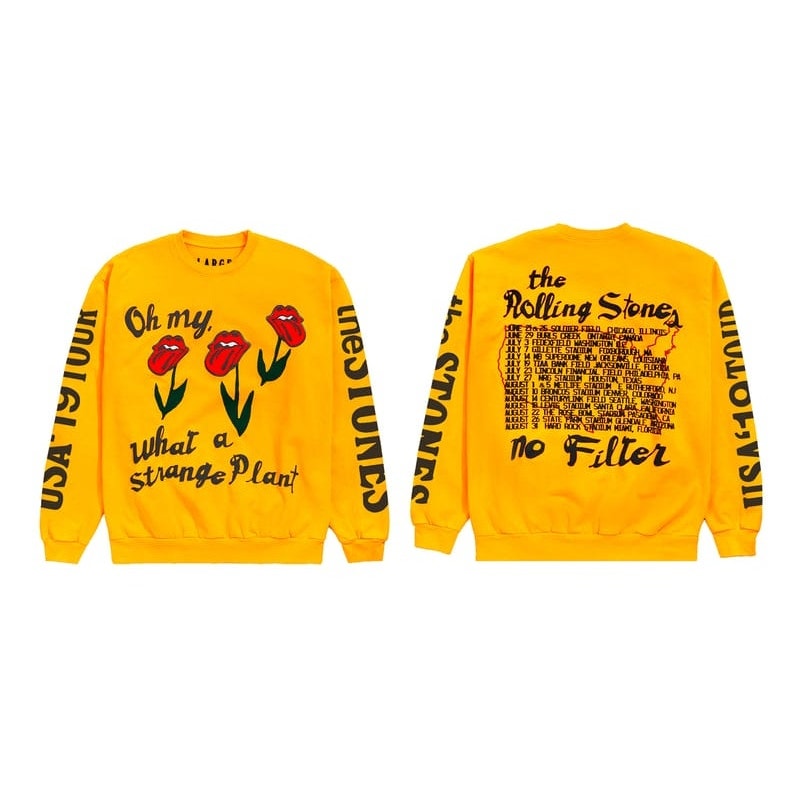 Cactus Plant Flea Market NWT Rolling Stones No Filter Tour Sweatshirt Sz L