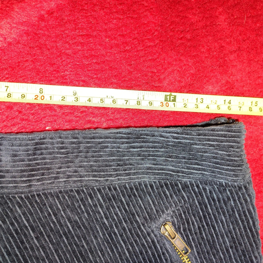 Urban Outfitters Slate Zipper Detail Corduroy Skirt Sz M