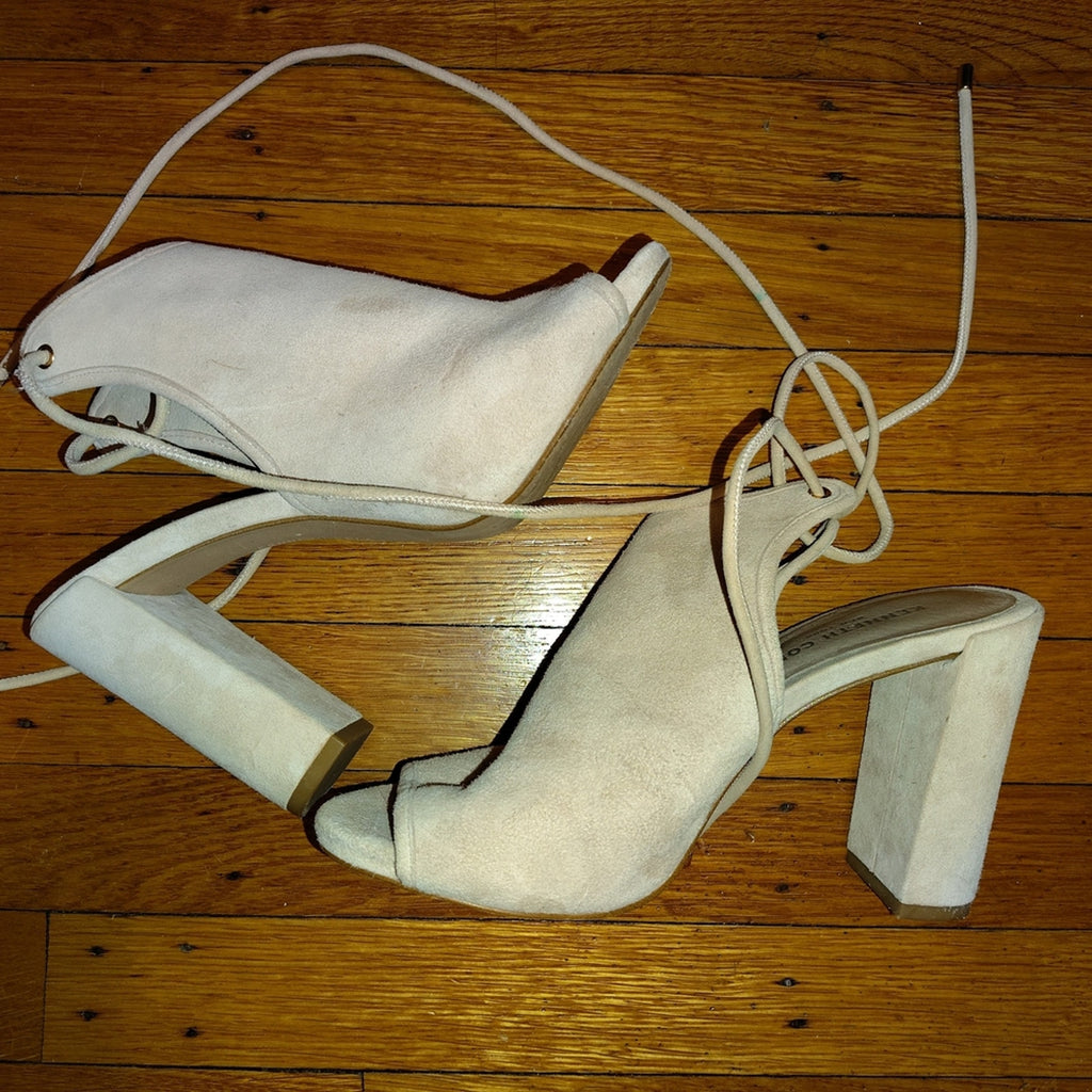 Kenneth Cole Women's Tan Heeled Sandals Sz 7.5