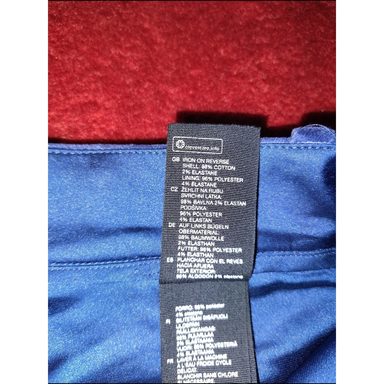 Women's Wide-Leg Velvet Pants - Navy SZ 2