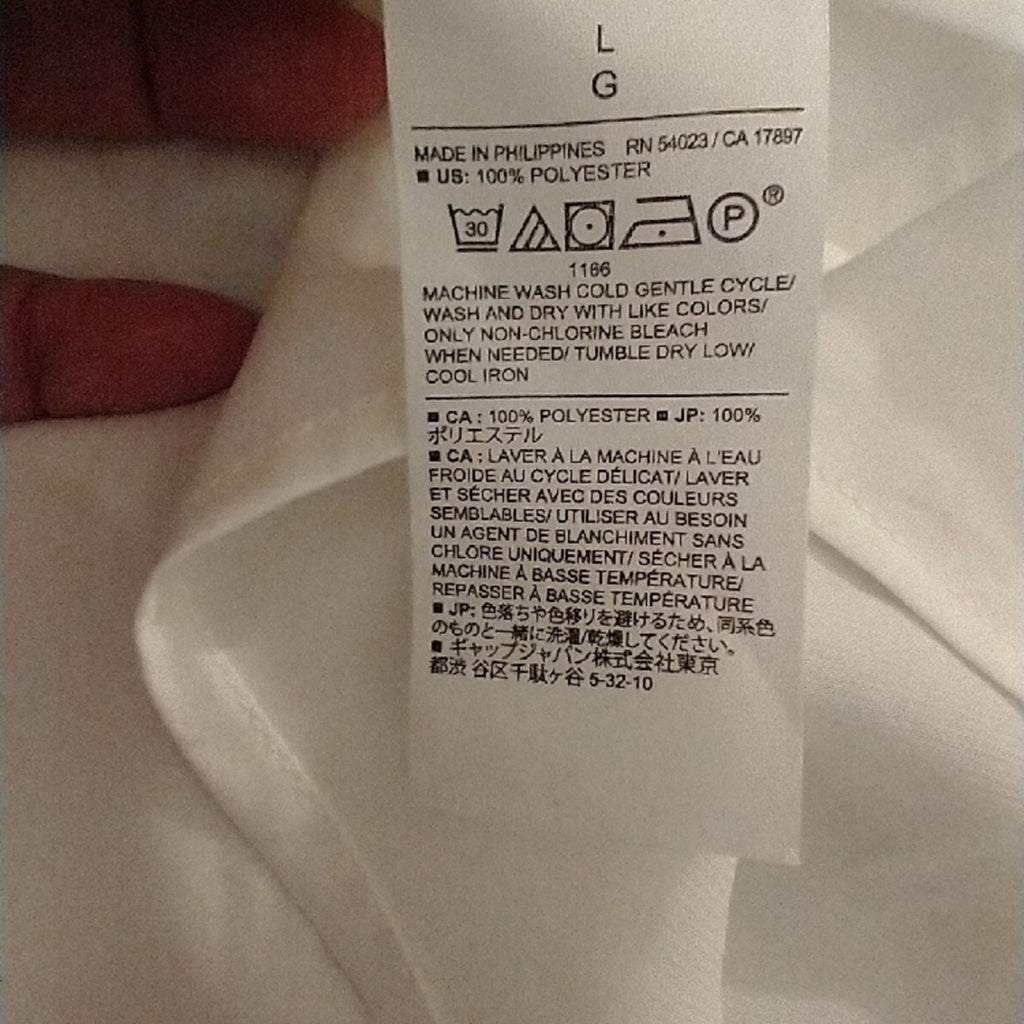 NWT Banana Republic L  Satin Halter in Ivory