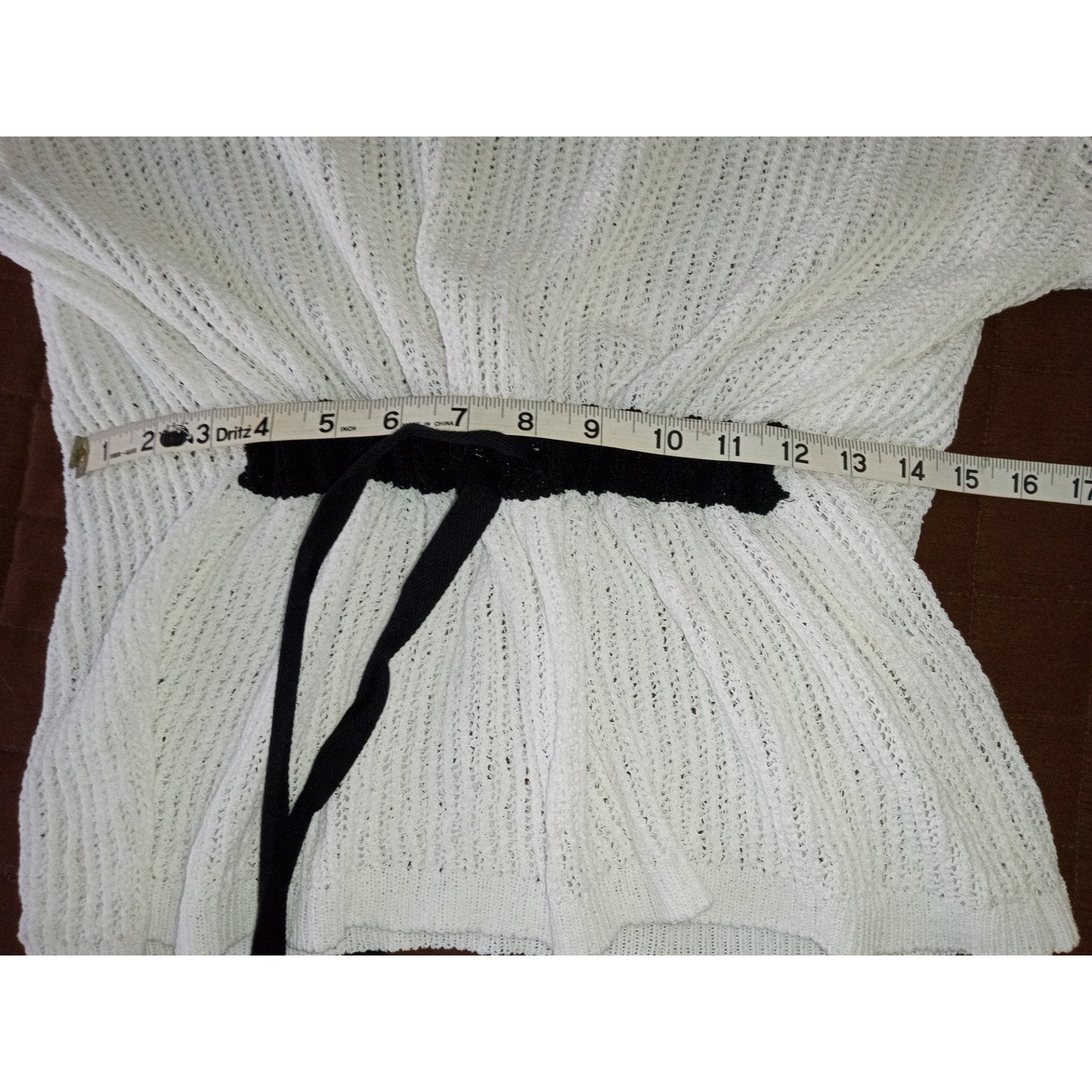 Zara sheer shirt w/ Drawstring detail S