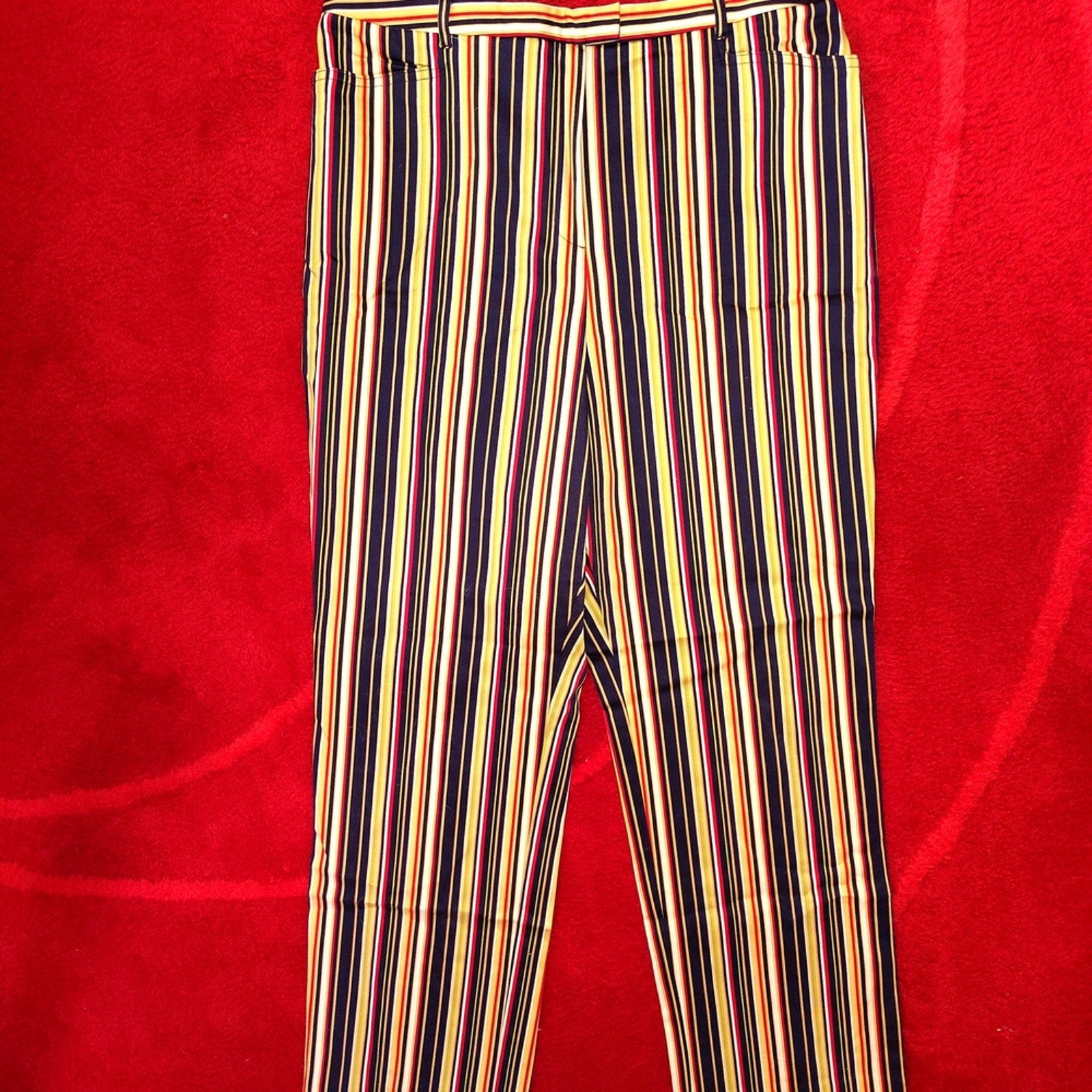 Sag Harbor Multicolor Striped Pants Sz 14