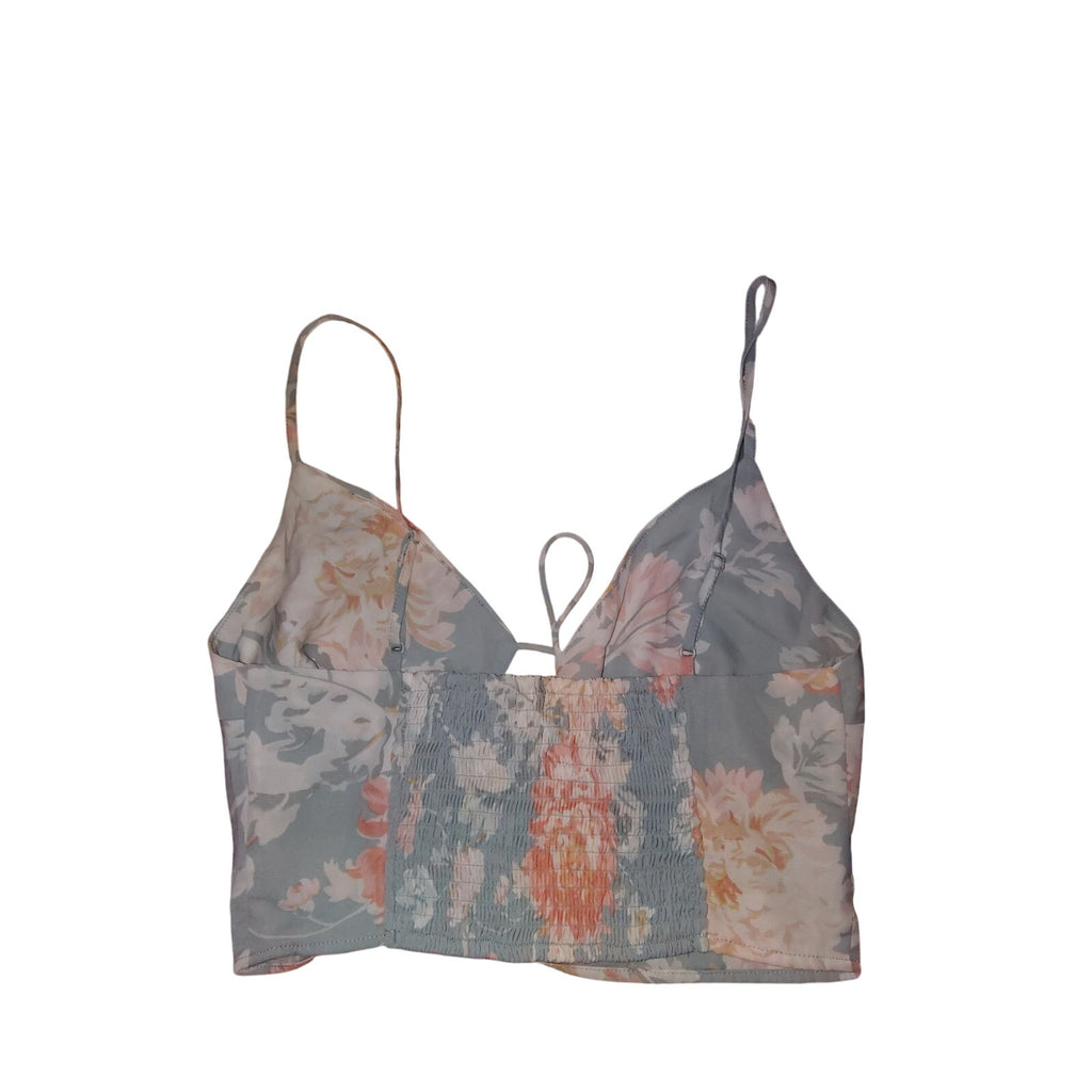 Abercrombie & Fich Floral Spaghetti strap Cropped Top Sz s