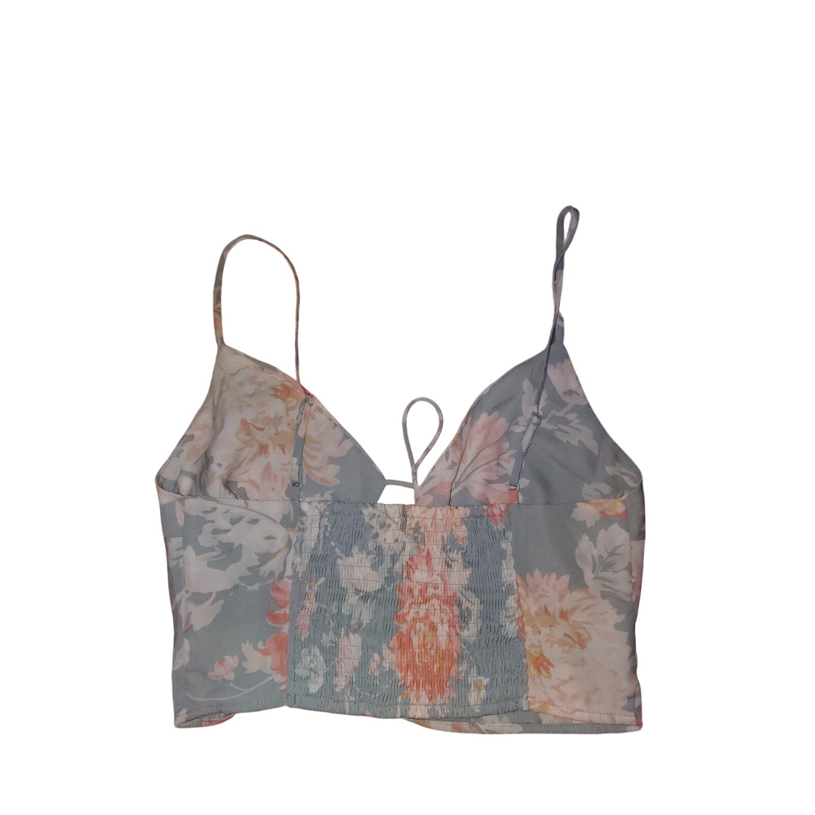 Abercrombie & Fich Floral Spaghetti strap Cropped Top Sz s