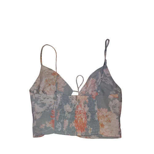 Abercrombie & Fich Floral Spaghetti strap Cropped Top Sz s