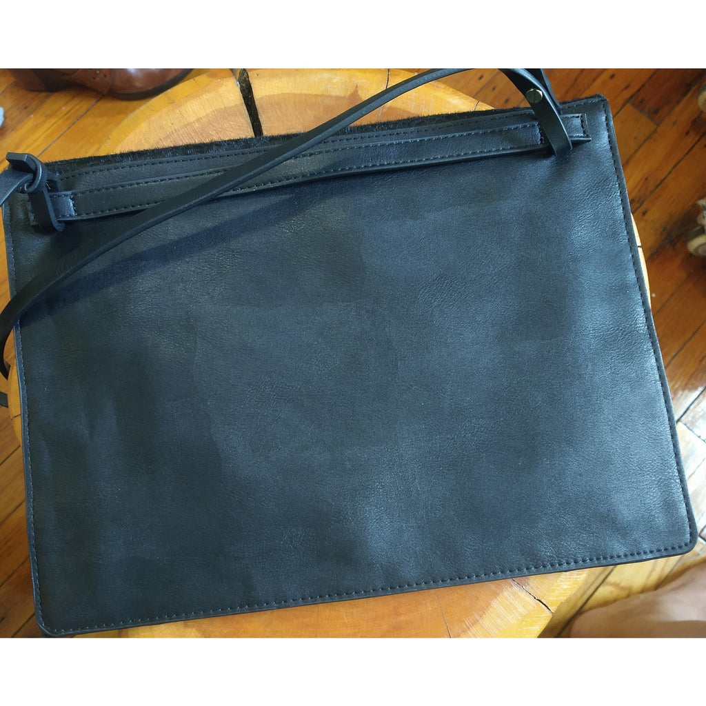 Zara messenger pony hair bag