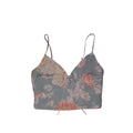 Abercrombie & Fich Floral Spaghetti strap Cropped Top Sz s