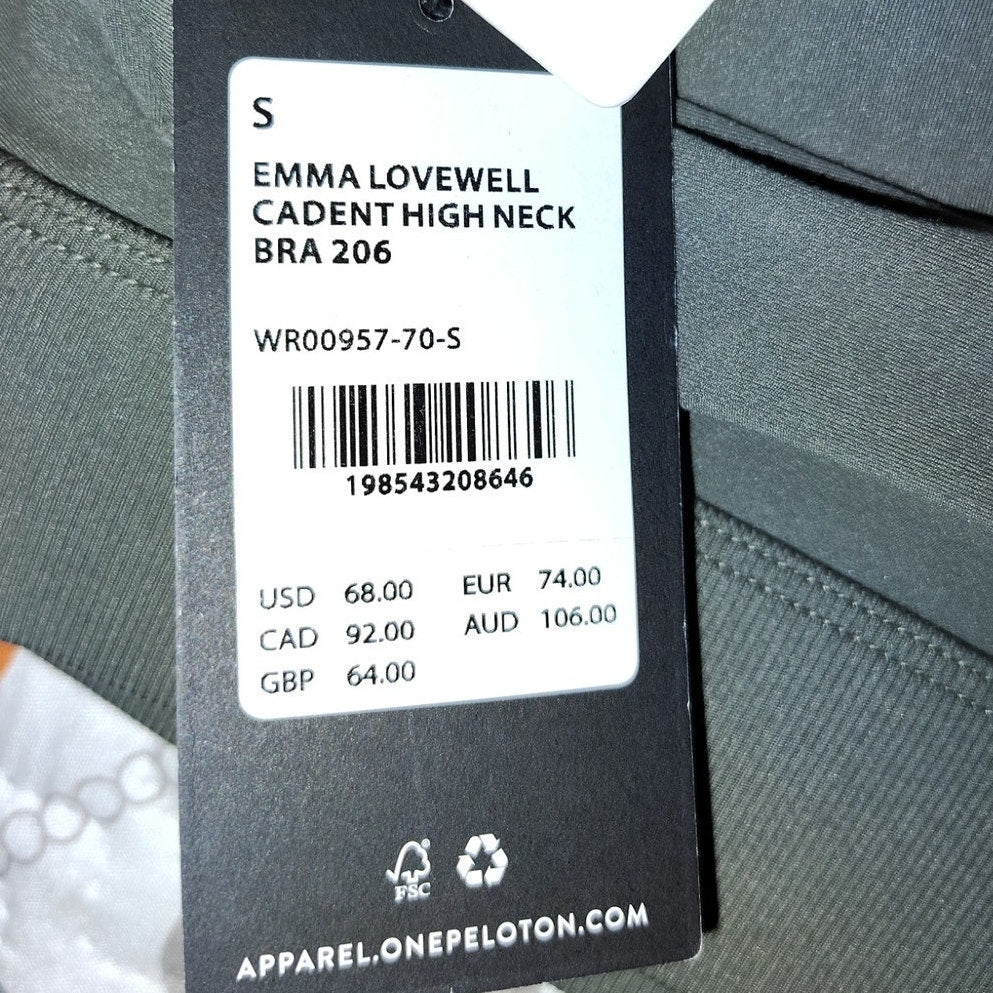 Peloton NWT Emma Lovewell Sports bra Sz S