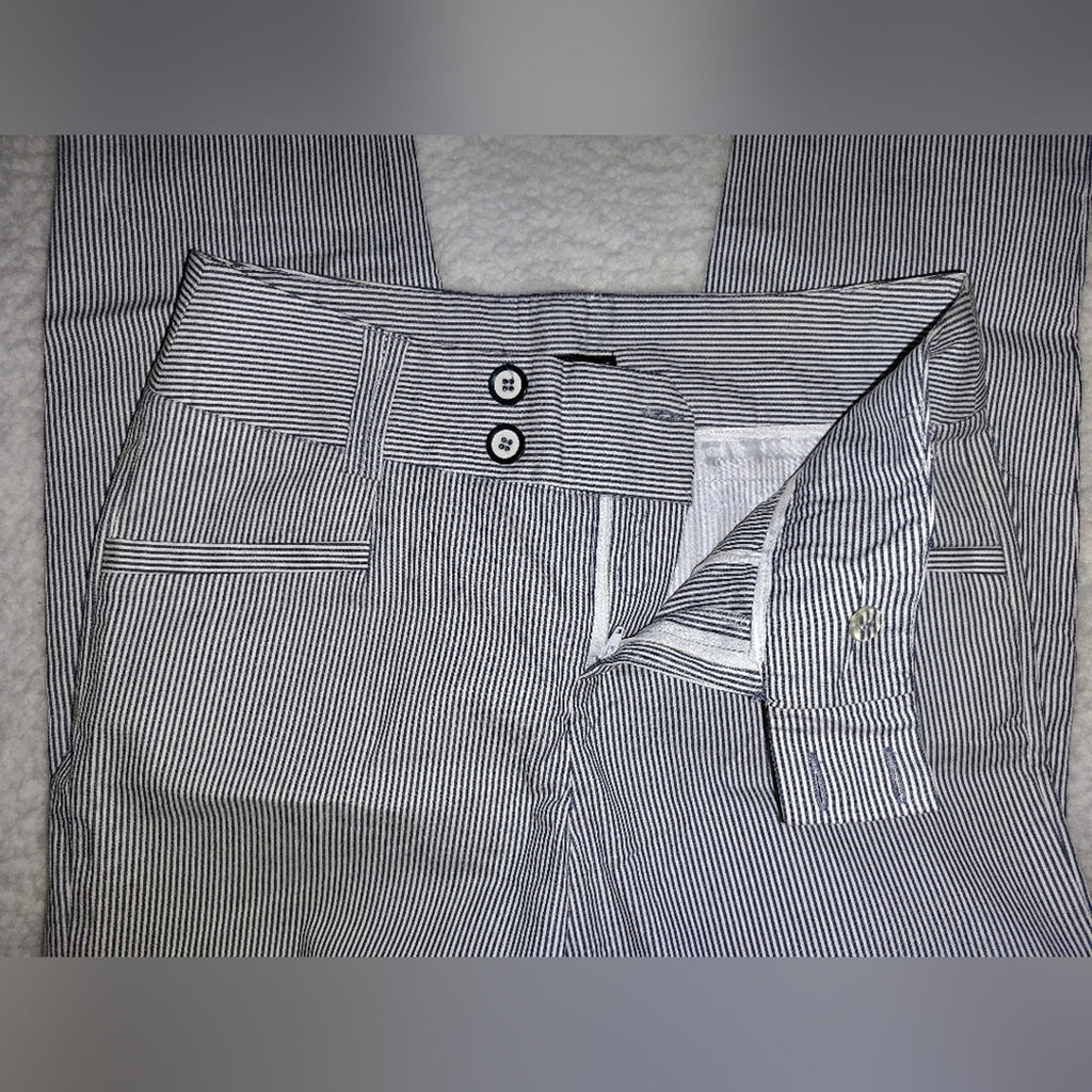 Grace Striped Cropped Pants SZ 6P
