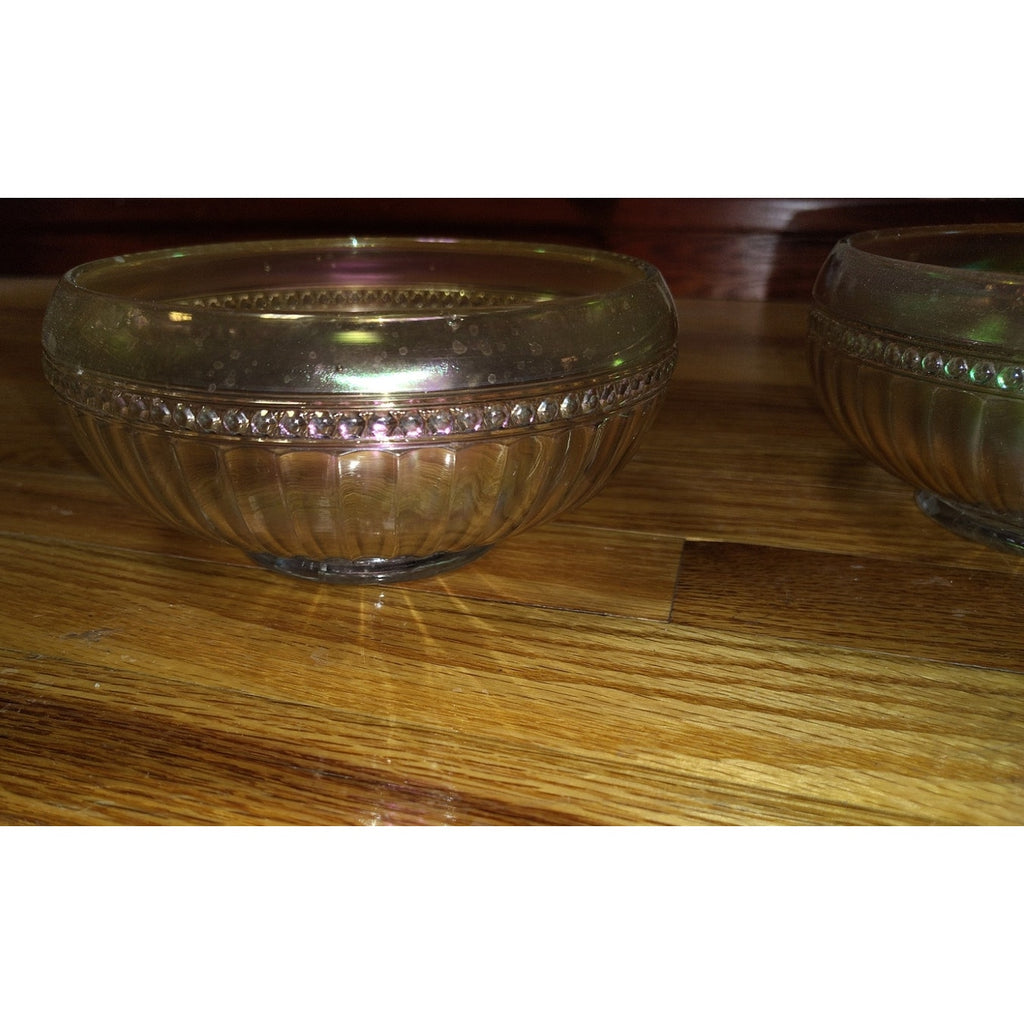 Vintage Iridescent candy bowls, 2