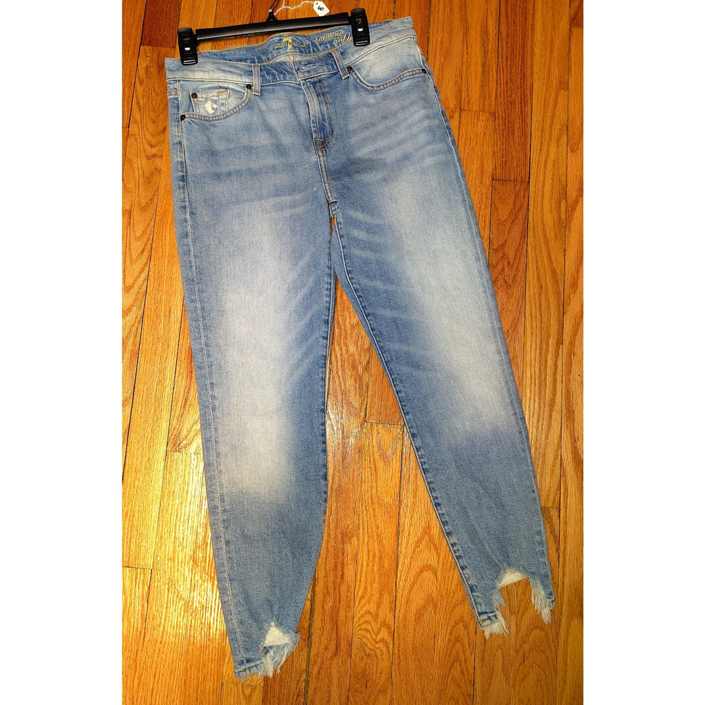 Seven Jeans Distressed Ankle SZ 30