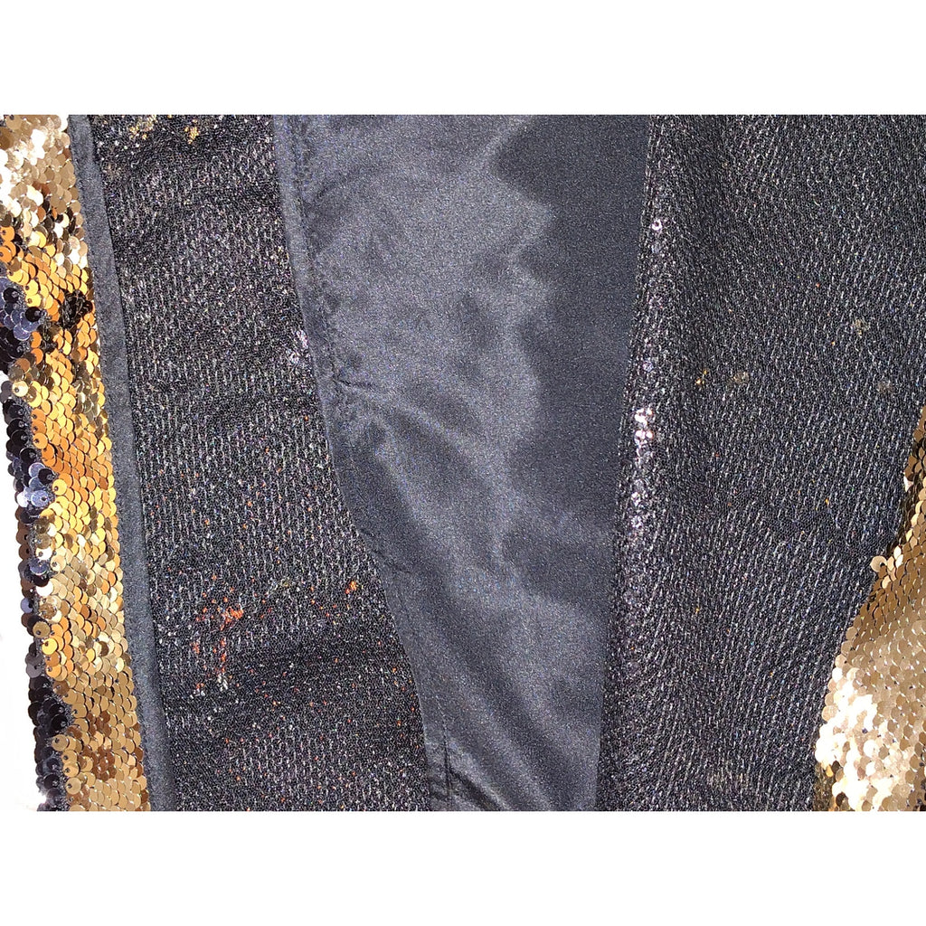 Tracey Ellis Ross Gold & Black Sequin Dress SZ L- NWT