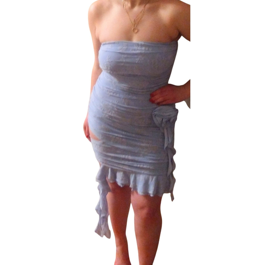 Miss Circle NWT Stretch Lace Strapless dress w/ cutout xxs - L