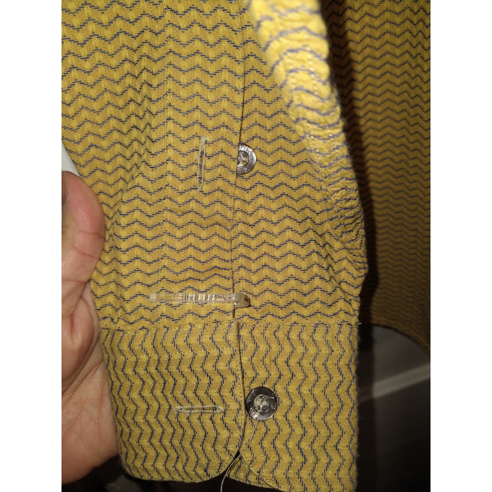 Vintage Men's Zenga Oversize dress Shirt Sz S