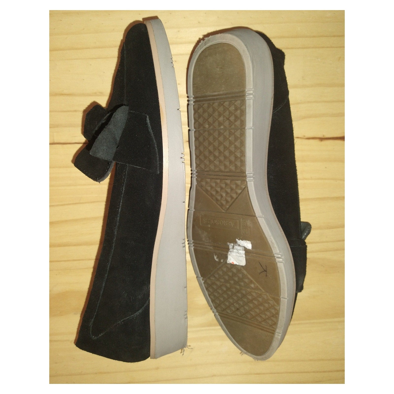 Aerosoles suede Loafers with Bow Detail Sz 10