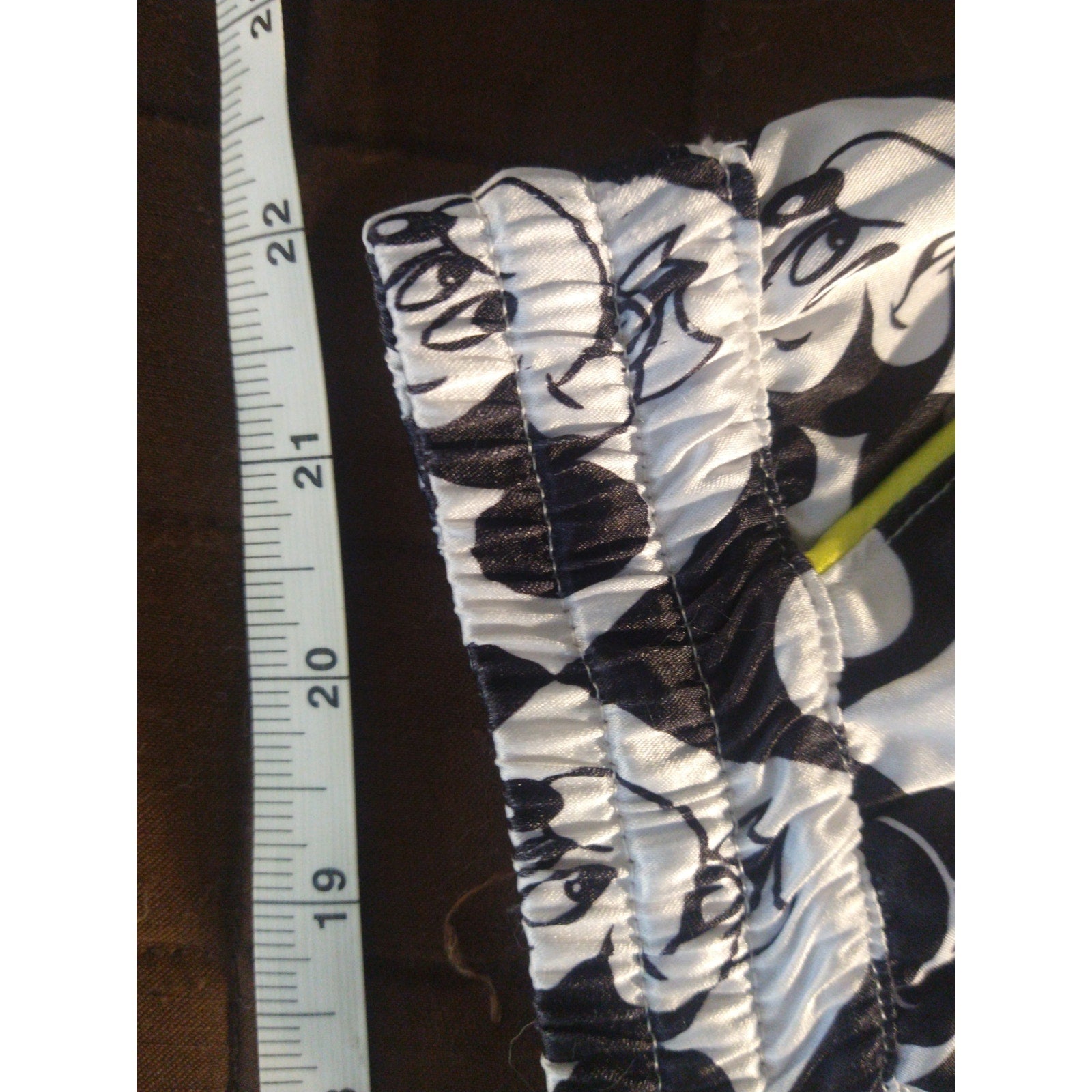 Mickey Mouse Satin B&W Boxer Style Shorts 2X