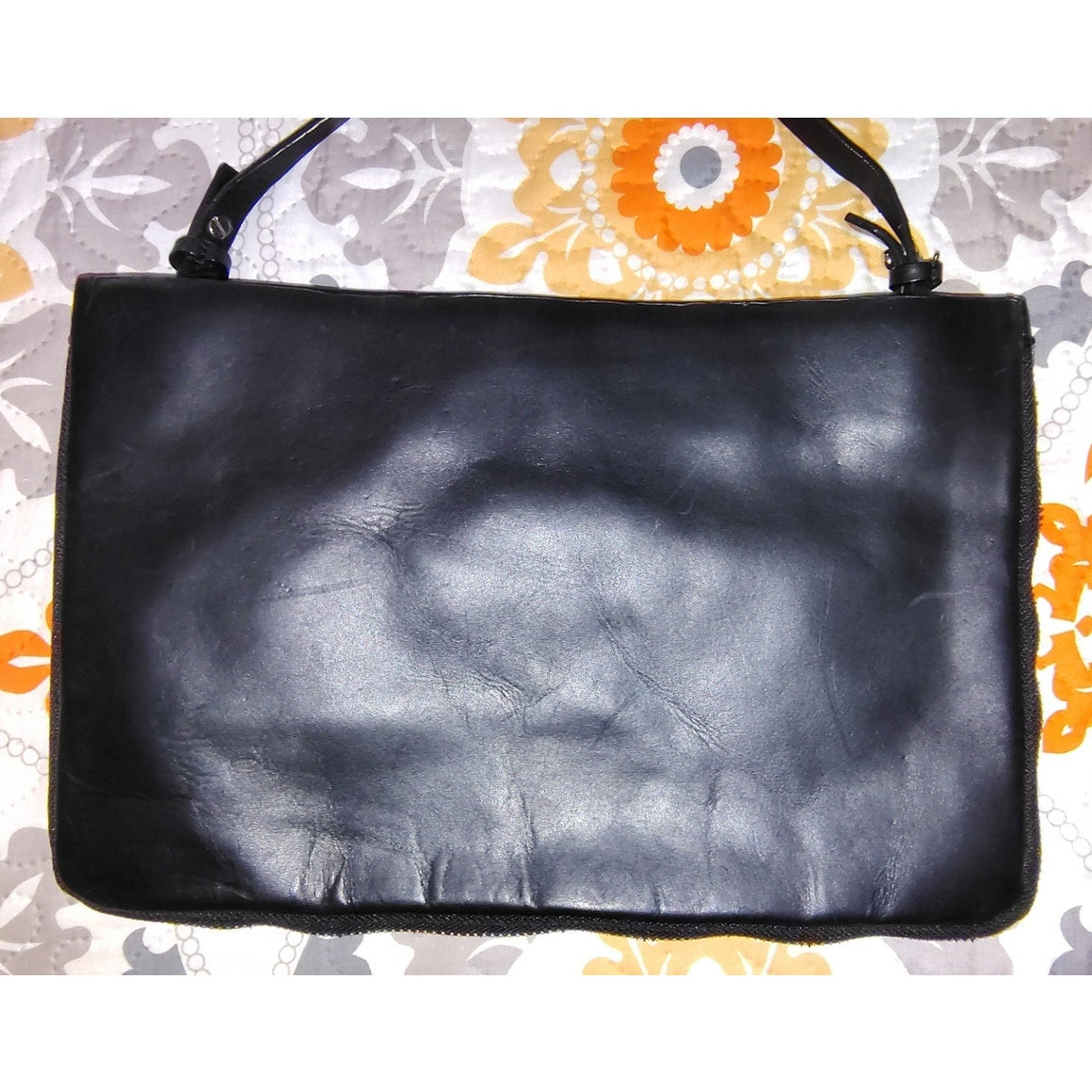 Zara NWOT Pony hair and leather studded shoulder bag