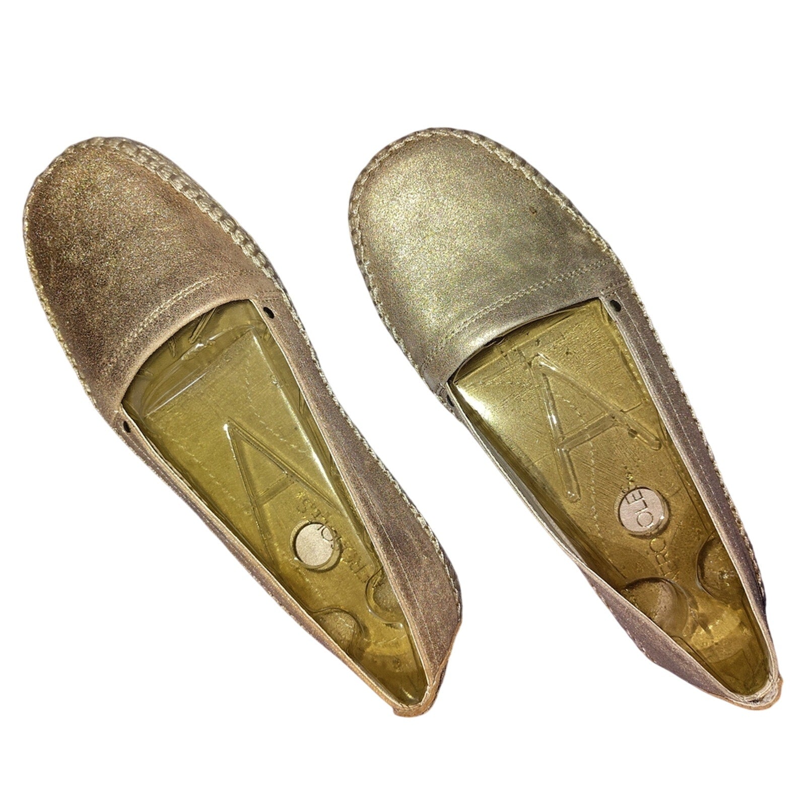 Aerosoles NWOB Gold Women's Flats Sz 7.5W