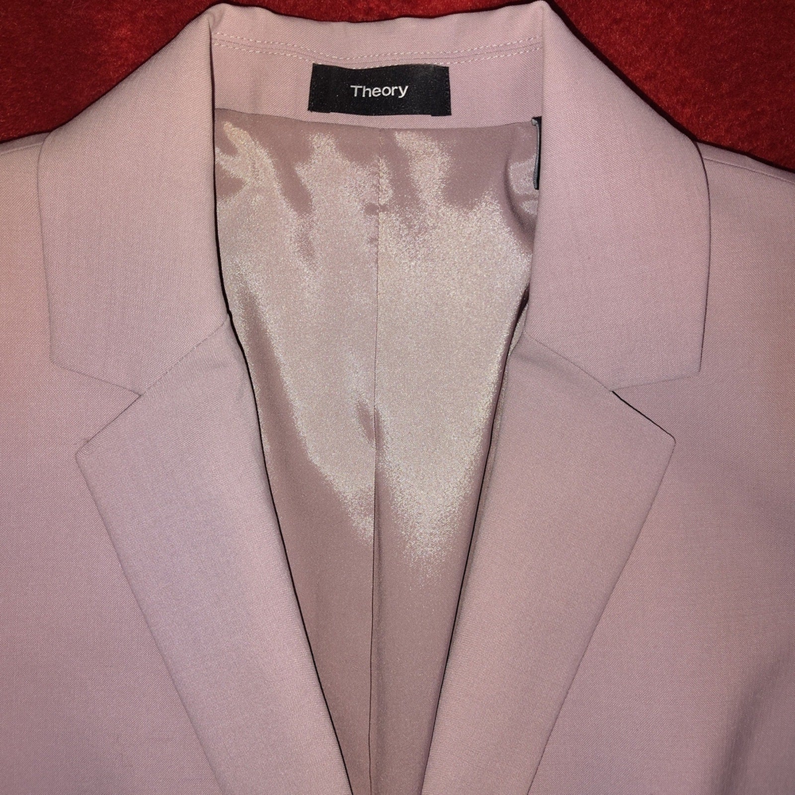 Theory Women's Carissa Blazer in Light Pink Sz 12