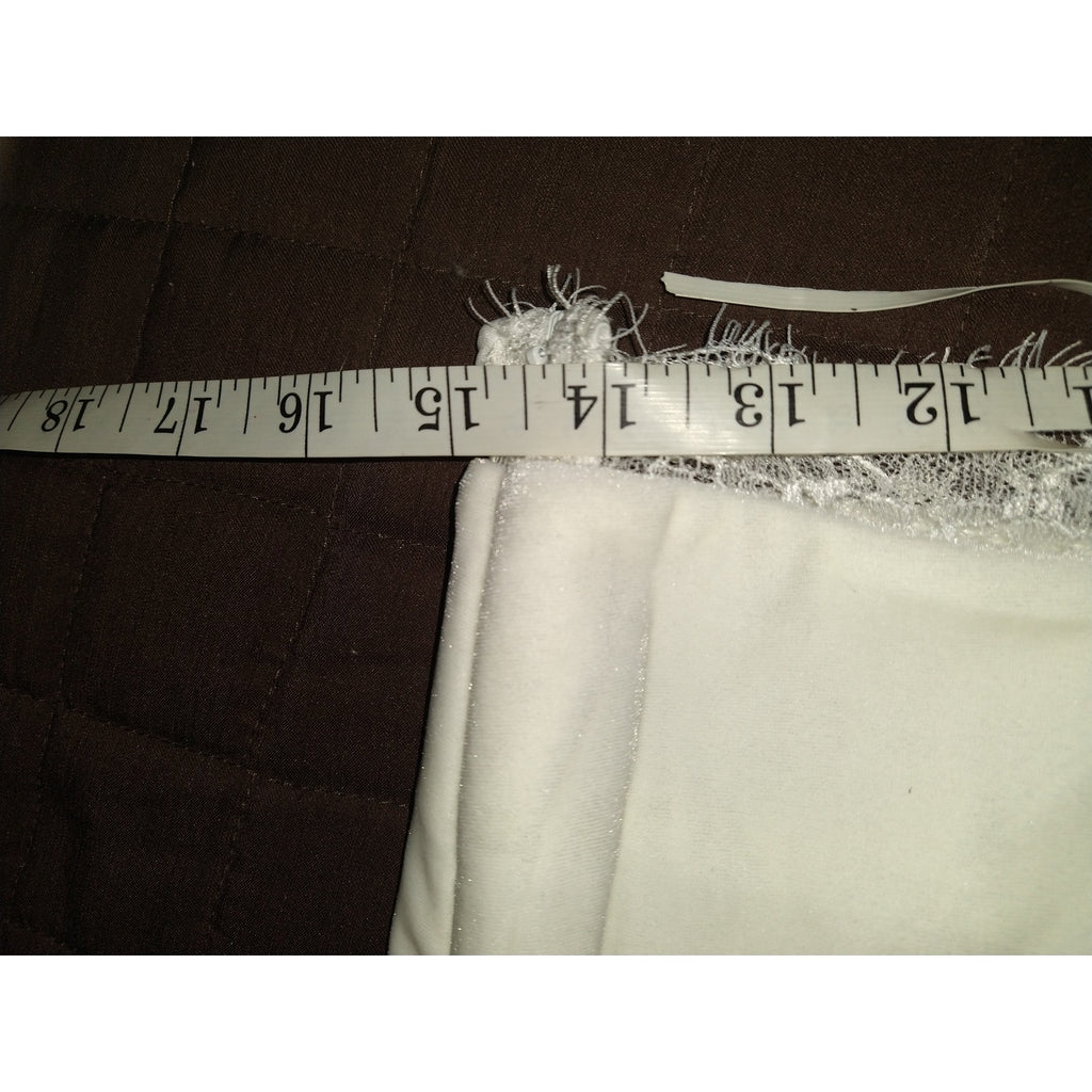 NWT Miss Circle White Velour & Lace Skirt Sz S