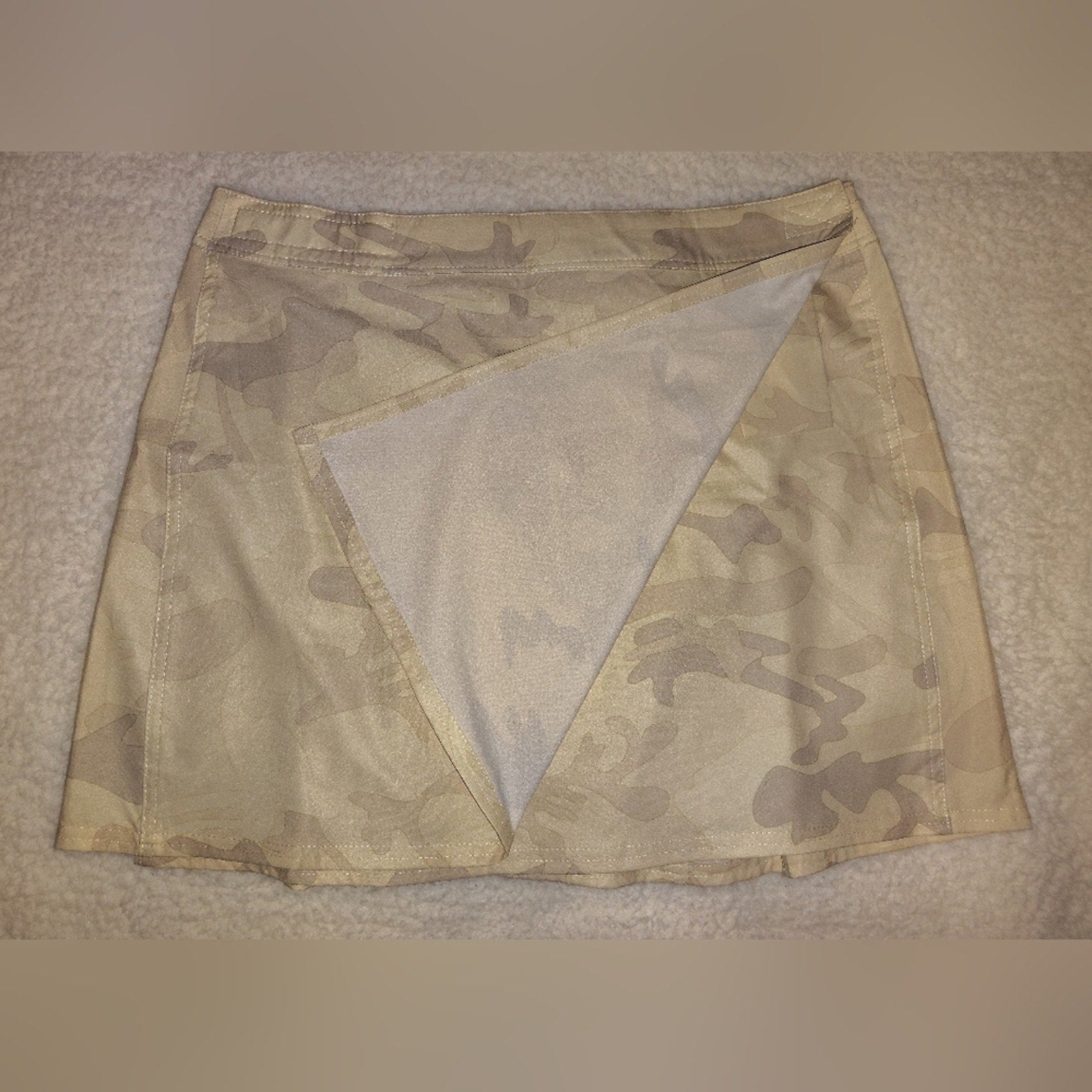Rip Skirt Camouflage Mini Skirt Sz L