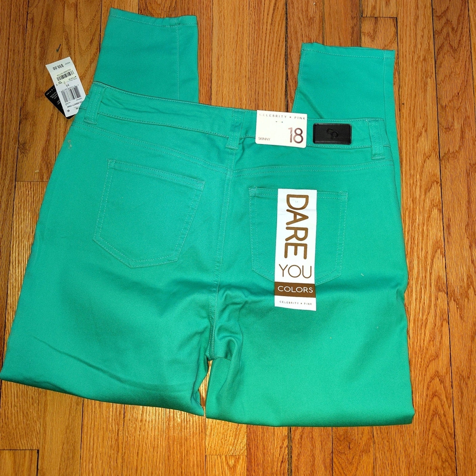 Celebrity Pink Women's Teal Jeggings Sz 18
