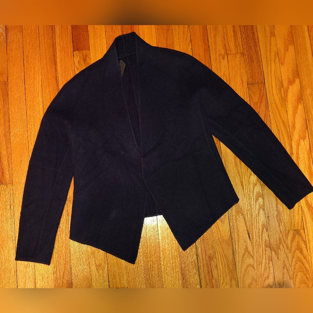 Vintage Donna Karan Navy Cashmere Jacket Sz M