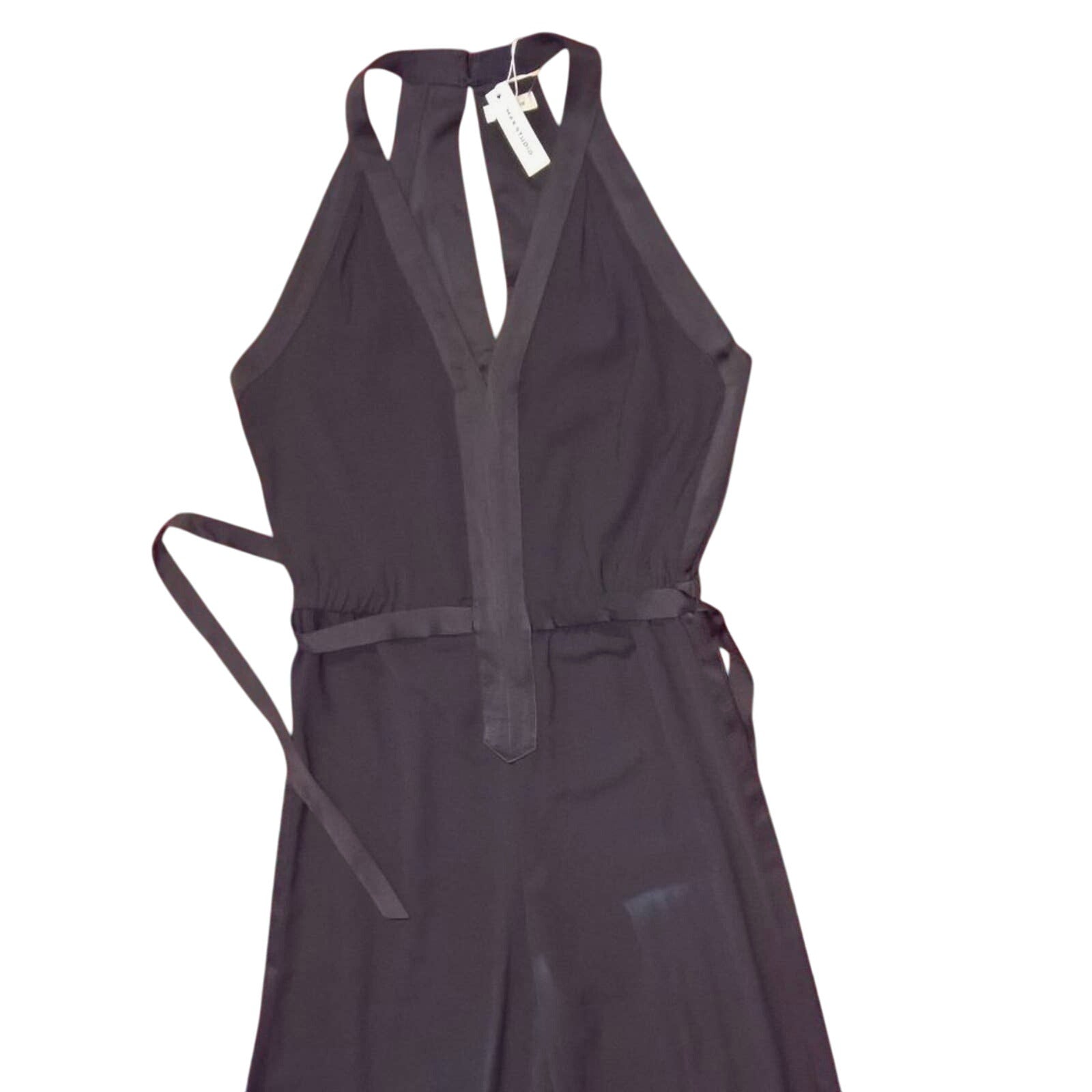NWT Max Studio Halter Tux Inspired Halter Jumpsuit