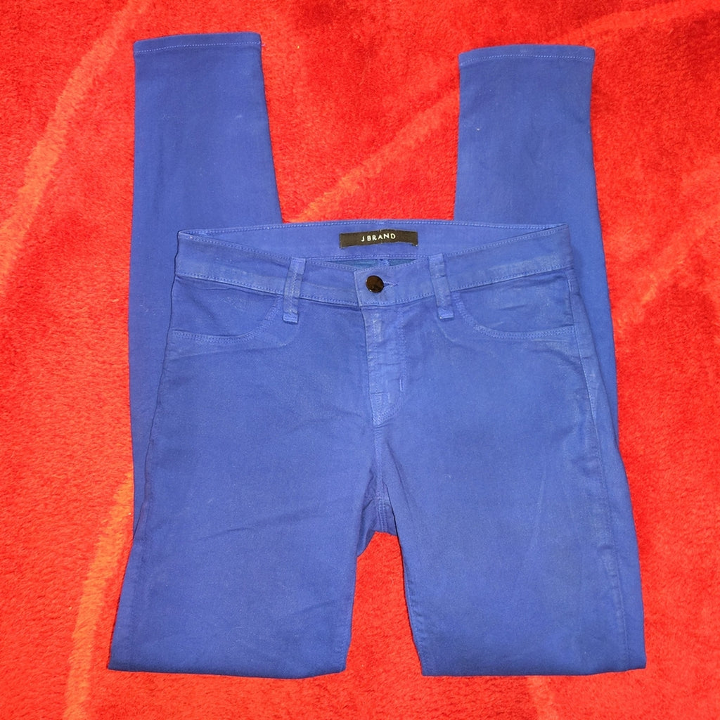 J Brand Royal Blue Skinny Jeans SZ 27