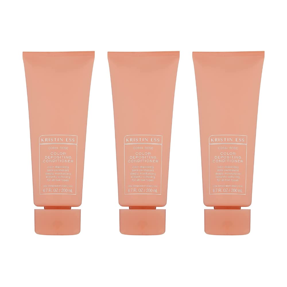 Kristen Ess Lot of 3 Coral Color Depositing Conditioner