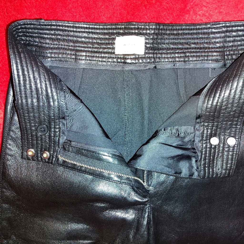 Wilfred Vegan Leather Straight Leg Pants SZ 2