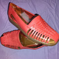 AEROSOLES Red Woven Leather Flats 7W