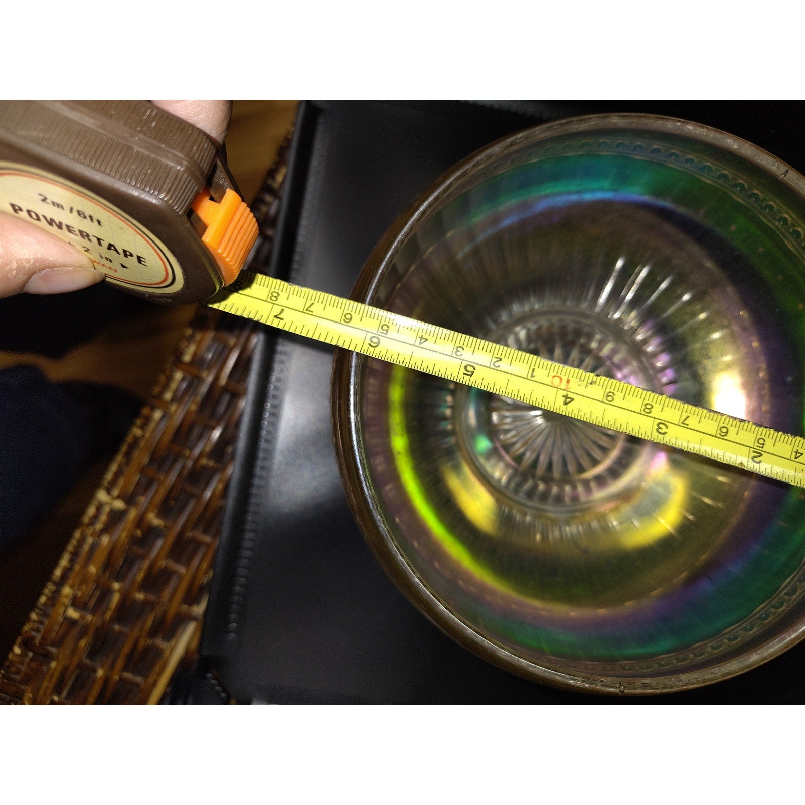 Vintage Iridescent candy bowls, 2