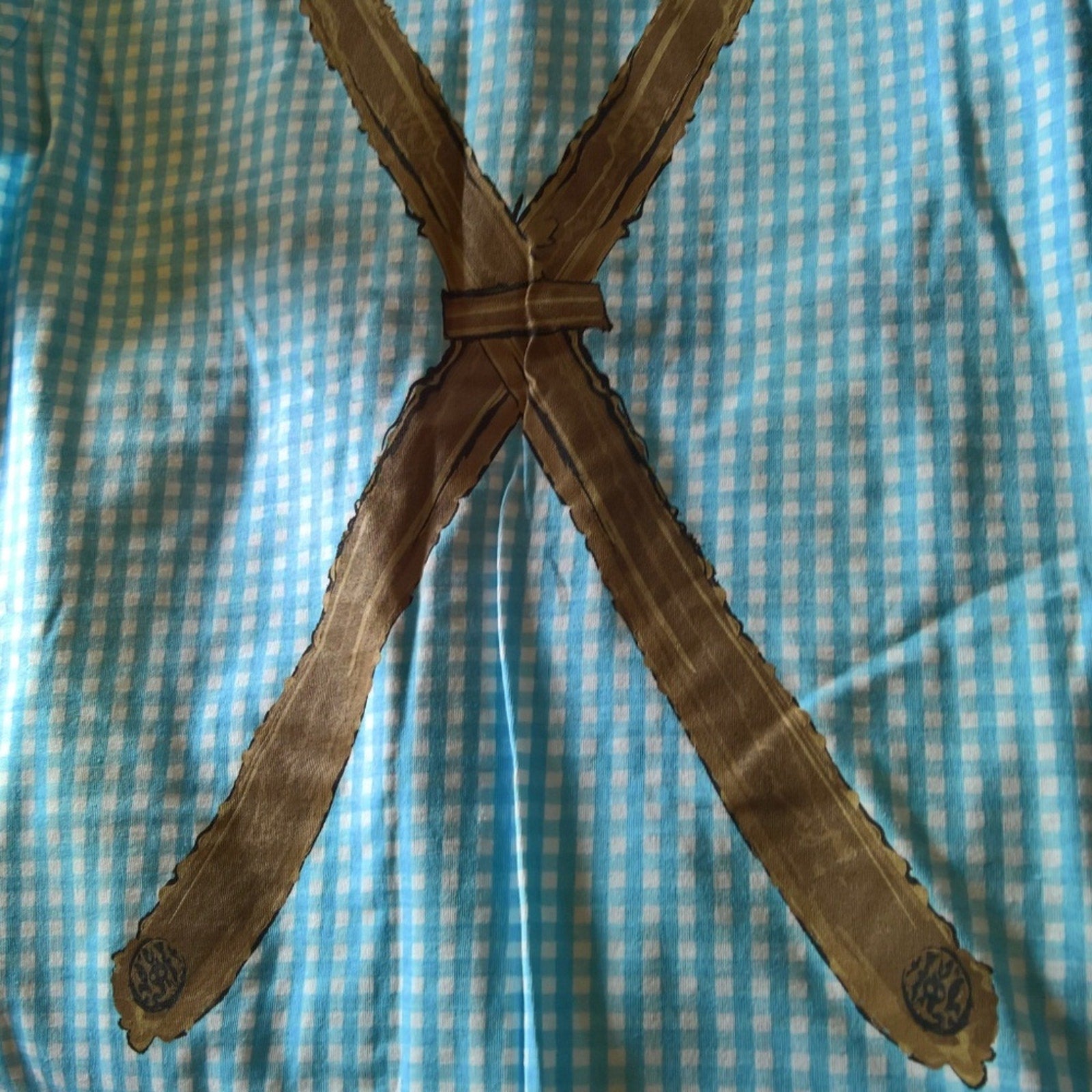 Gingham Lederhosen  Austrian Soda T shirt! NWOT