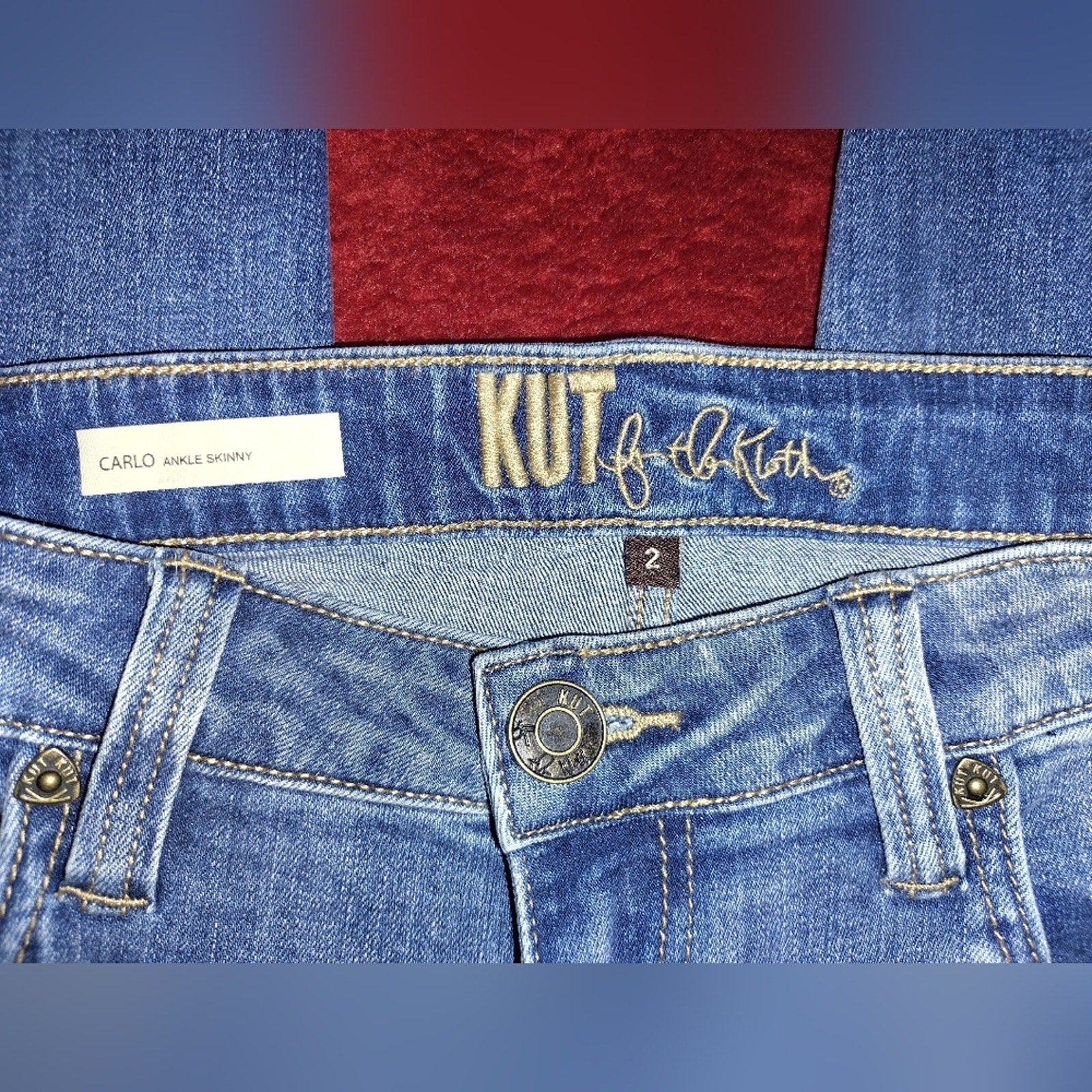 Kut from the Kloth Light Blue Ankle Jeans Sz 2